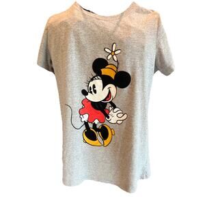 Disney Minnie Mouse Gray T-Shirt Juniors Grlos Size 14/16